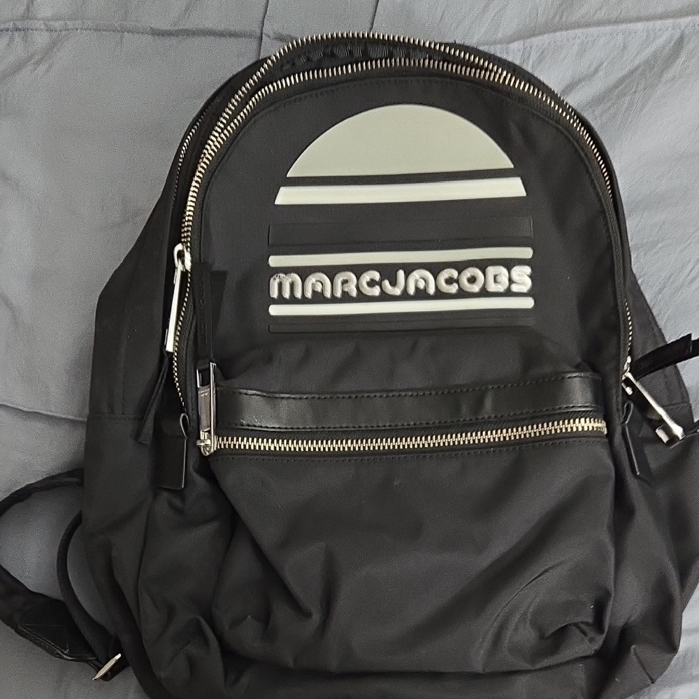 Marc Jacobs Black and Gray Backpack